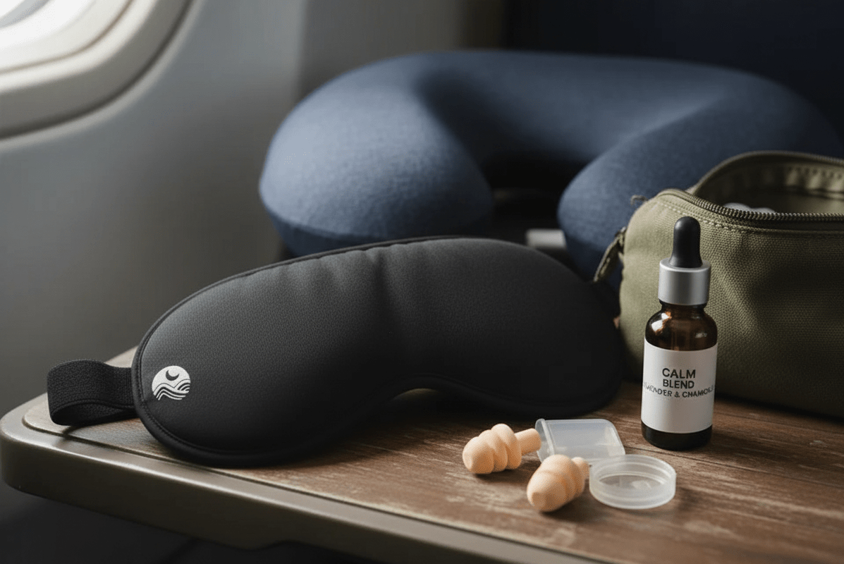 Best Travel Sleep Kit for Frequent Flyers (Masks, Earplugs, and Rituals) - Nidra Sleep