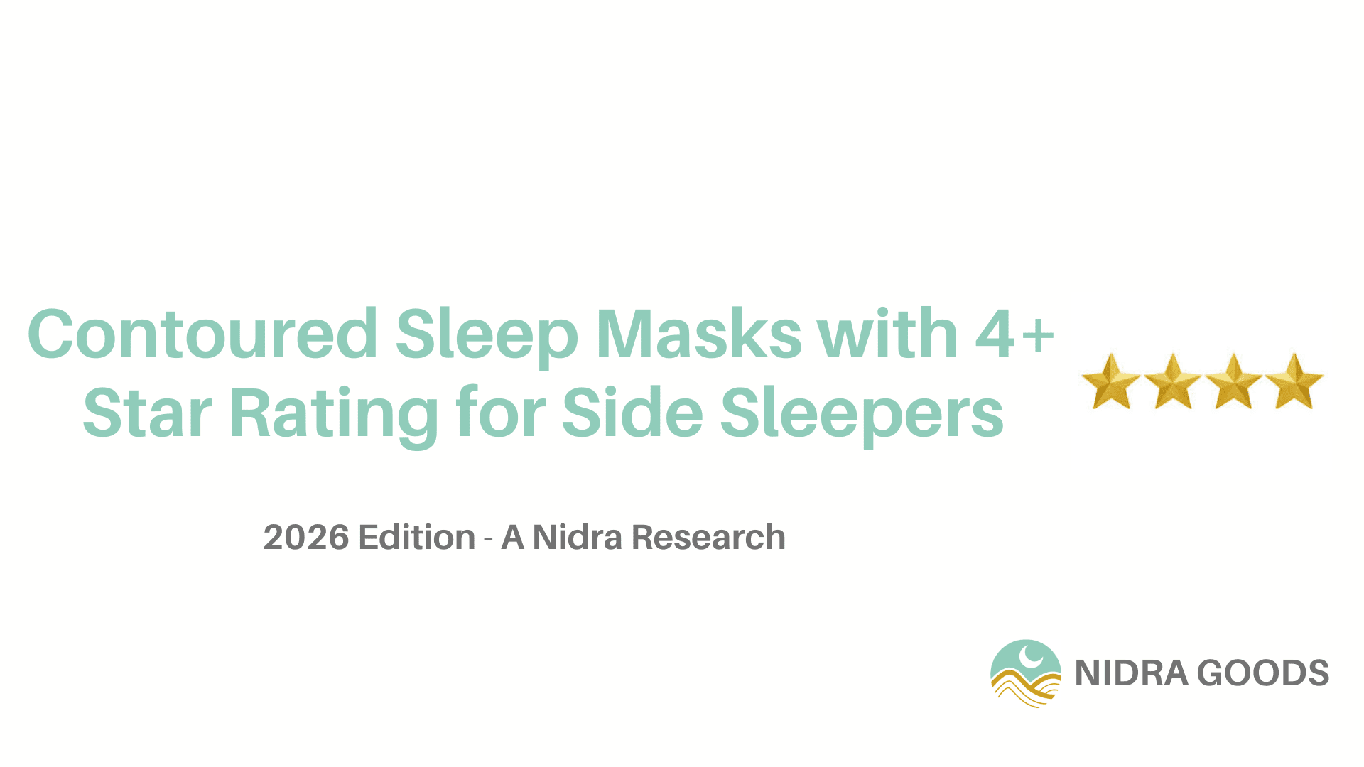 Contoured Sleep Masks with 4+ Star Rating for Side Sleepers in 2026 - Nidra Sleep
