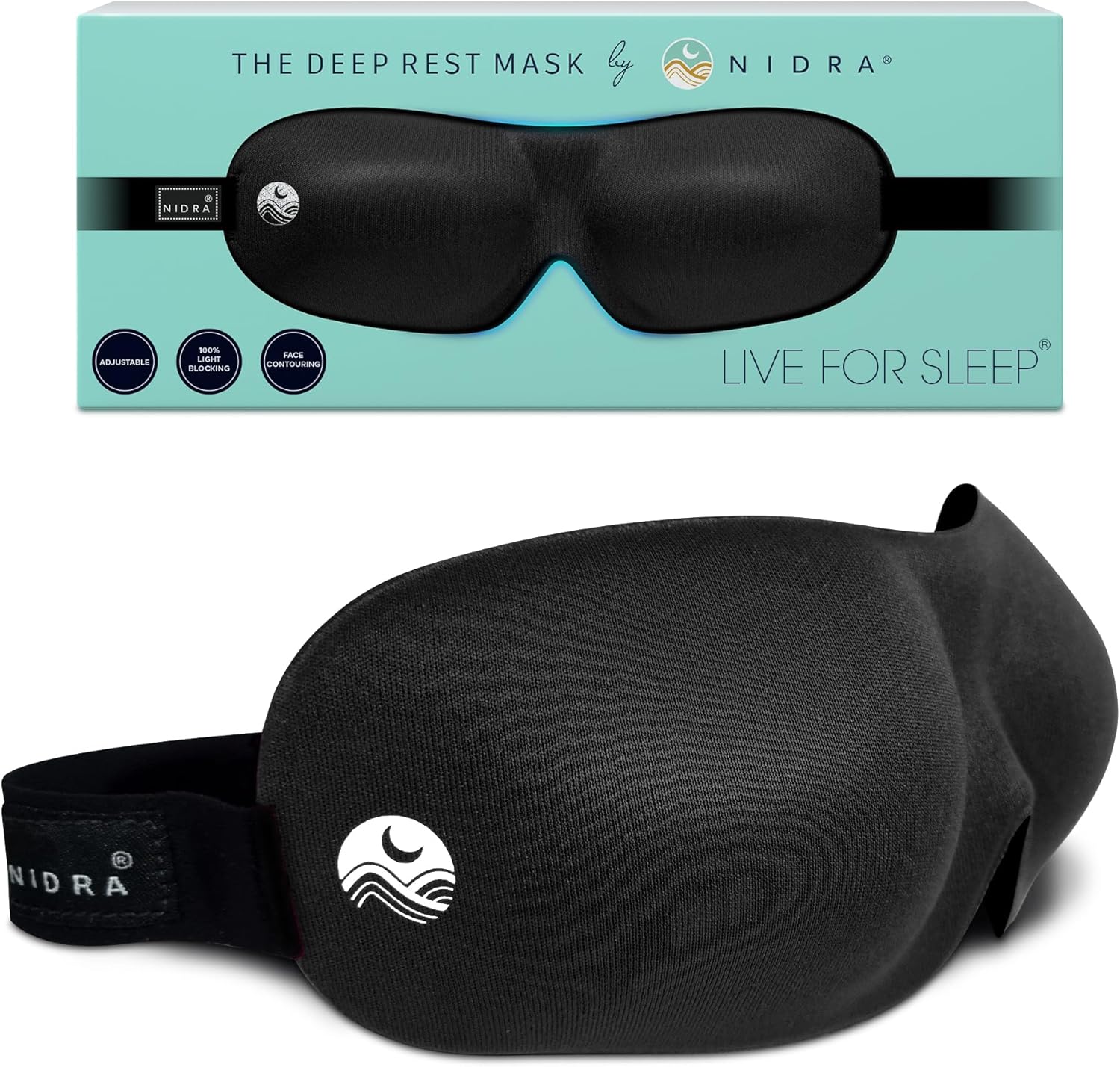 Nidra® Sleep Mask -standard-black