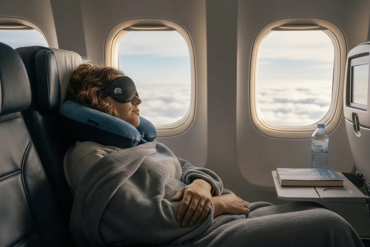 Best Strategies to Sleep on Planes Like a  Pro (Step-by-Step Flight Sleep Guide) - Nidra Sleep