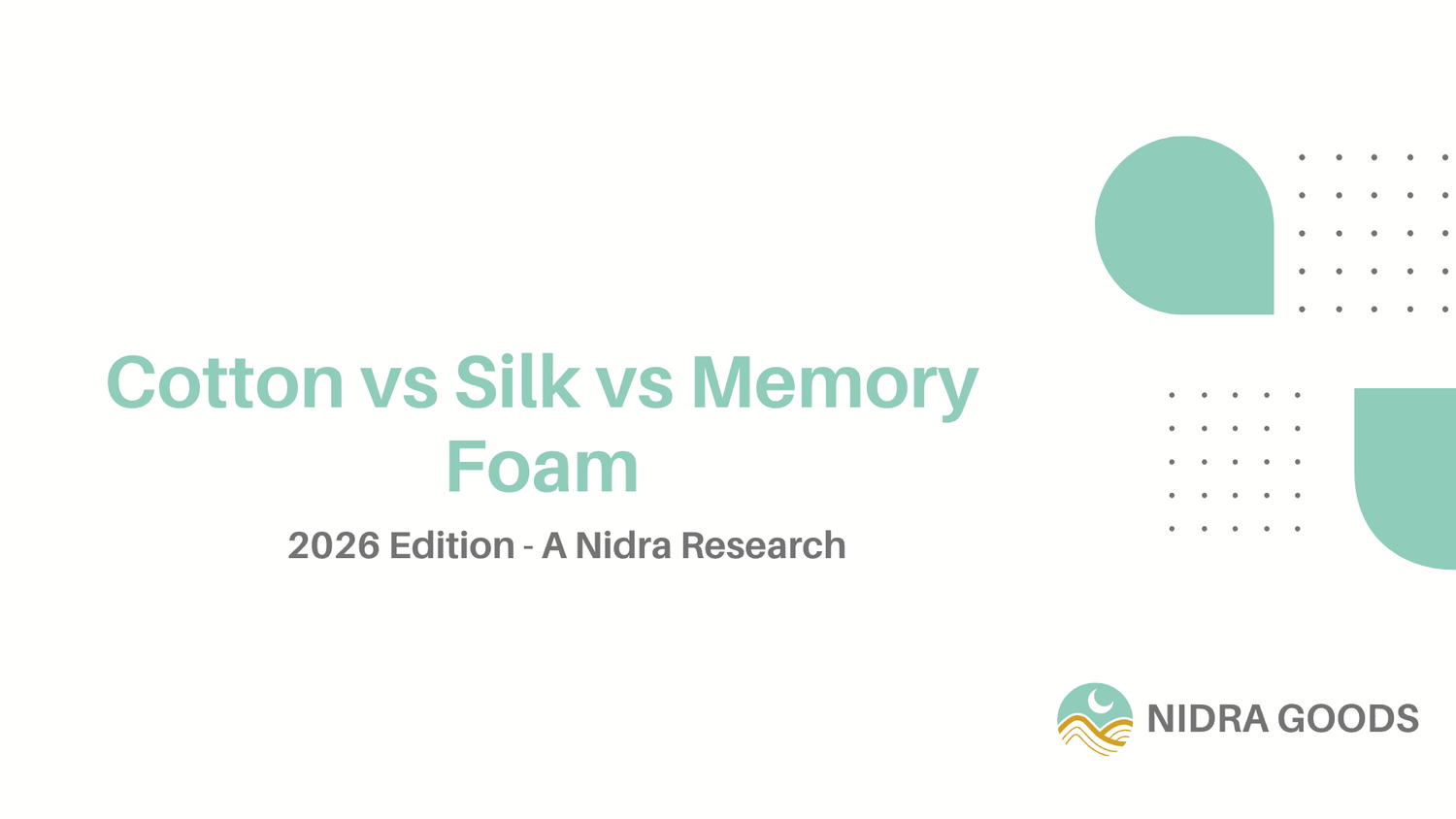 Cotton vs Silk vs Memory Foam: Which Sleep Mask Material Actually Works? - Nidra Sleep