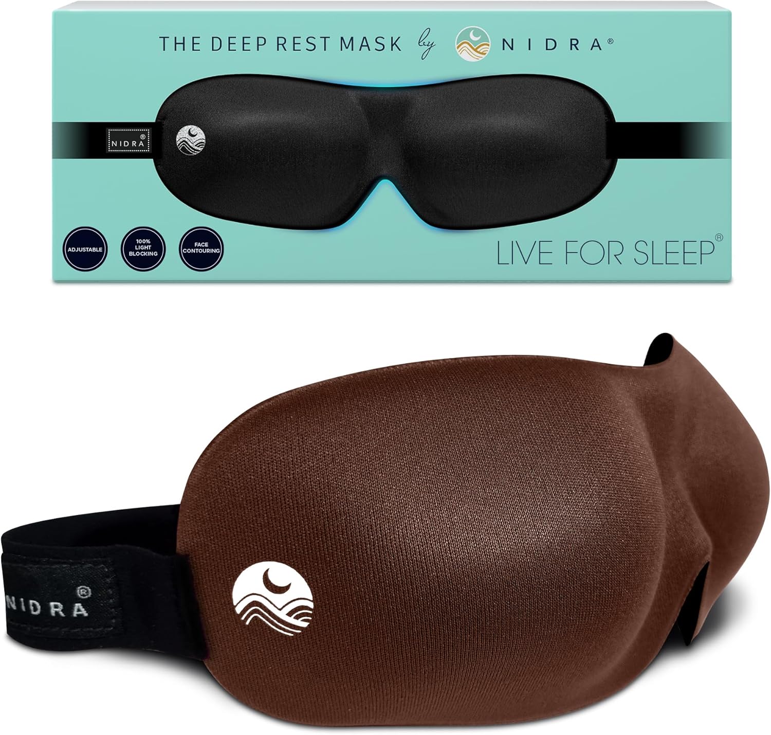 Nidra® Sleep Mask -standard-brown
