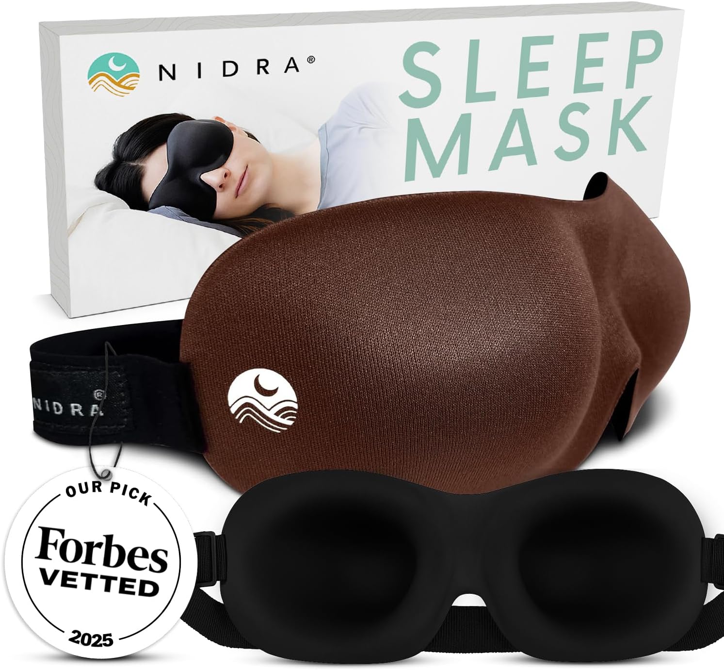 Nidra® Sleep Mask -standard-brown