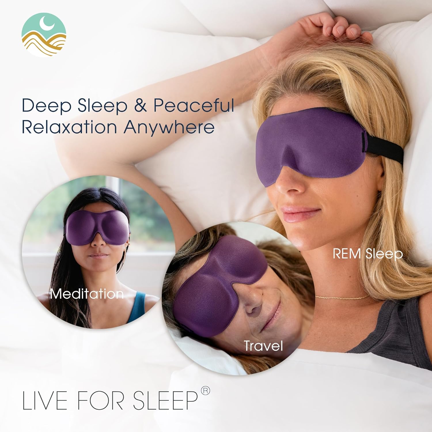 Nidra® Sleep Mask -standard-purple